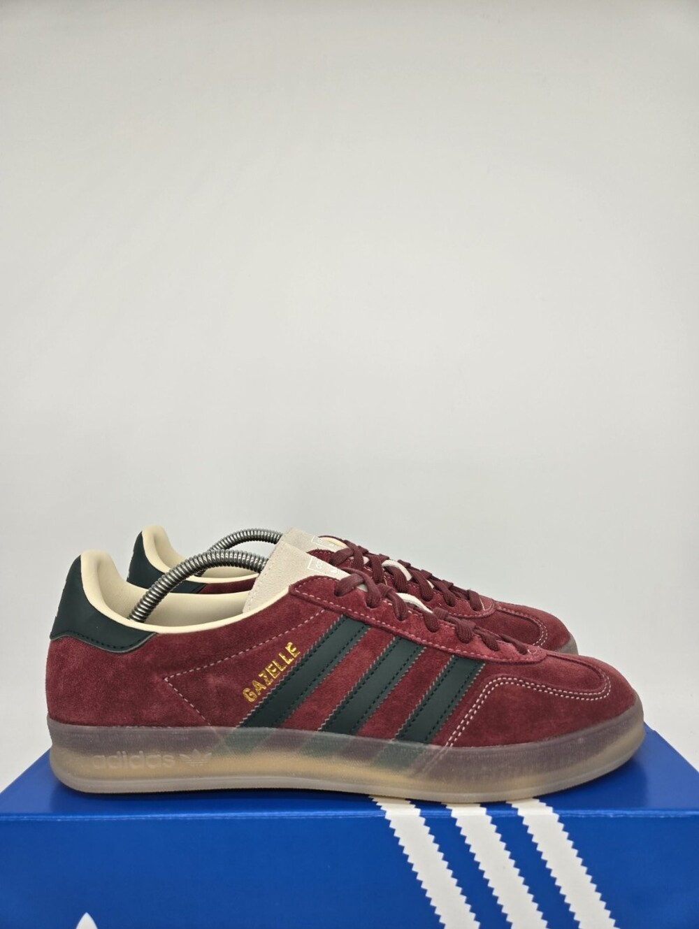 Adidas Men's Gazelle Indoor JH5403 Shadow Red Green Shoes Size 12 - Picture 3 of 8